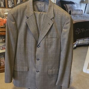 Men's Brown Plaid Blazer
